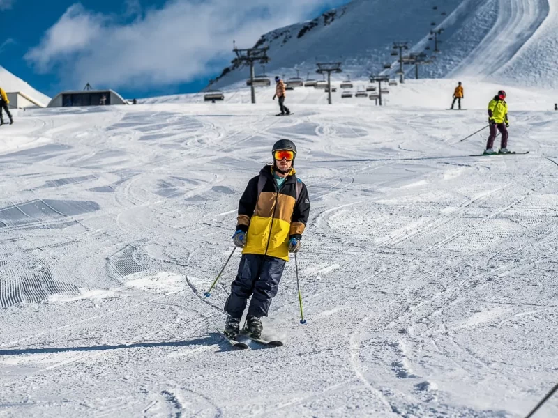Skier in Gudauri